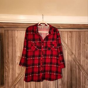 Size 2x comfy, soft flannel shirt.
